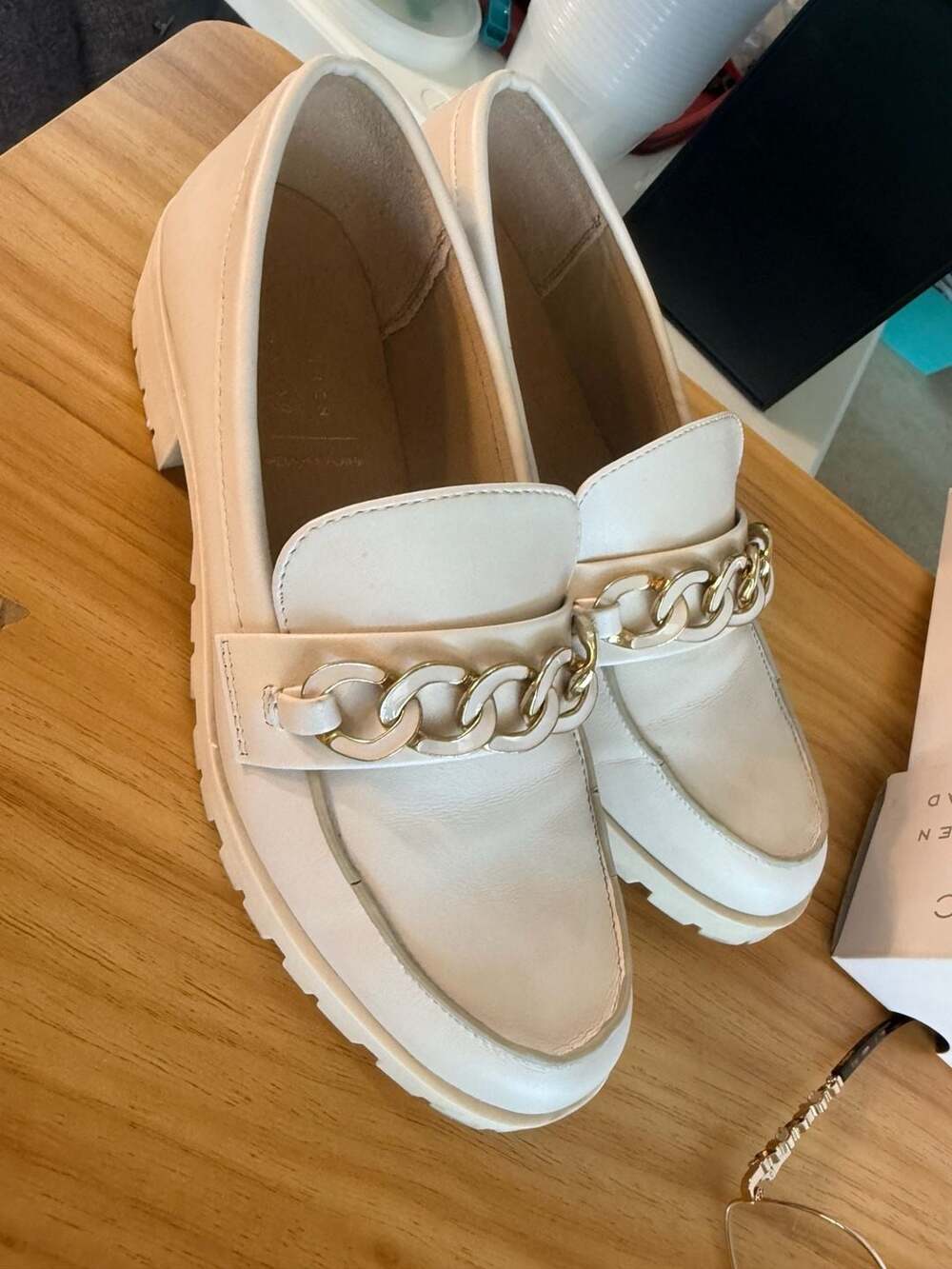 LC Lauren Conrad Jazlynn Women's Bone Chain Loafers